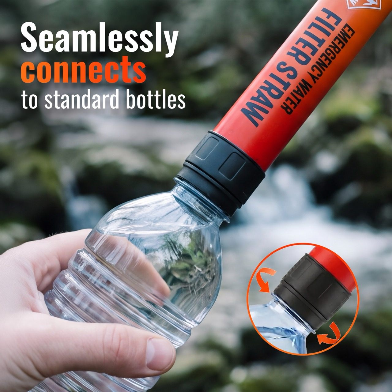 PureFlow Emergency Water Filter Straw