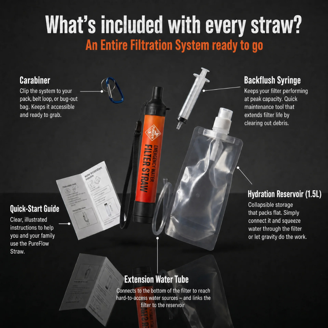 Emergency Water Filter Straw